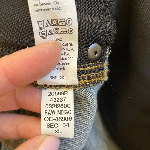 Spanx Sz XL SPANXshape EveryWear Kick Flare Jeans Raw Indigo Pull-on Stretchy 16 - Picture 8 of 16